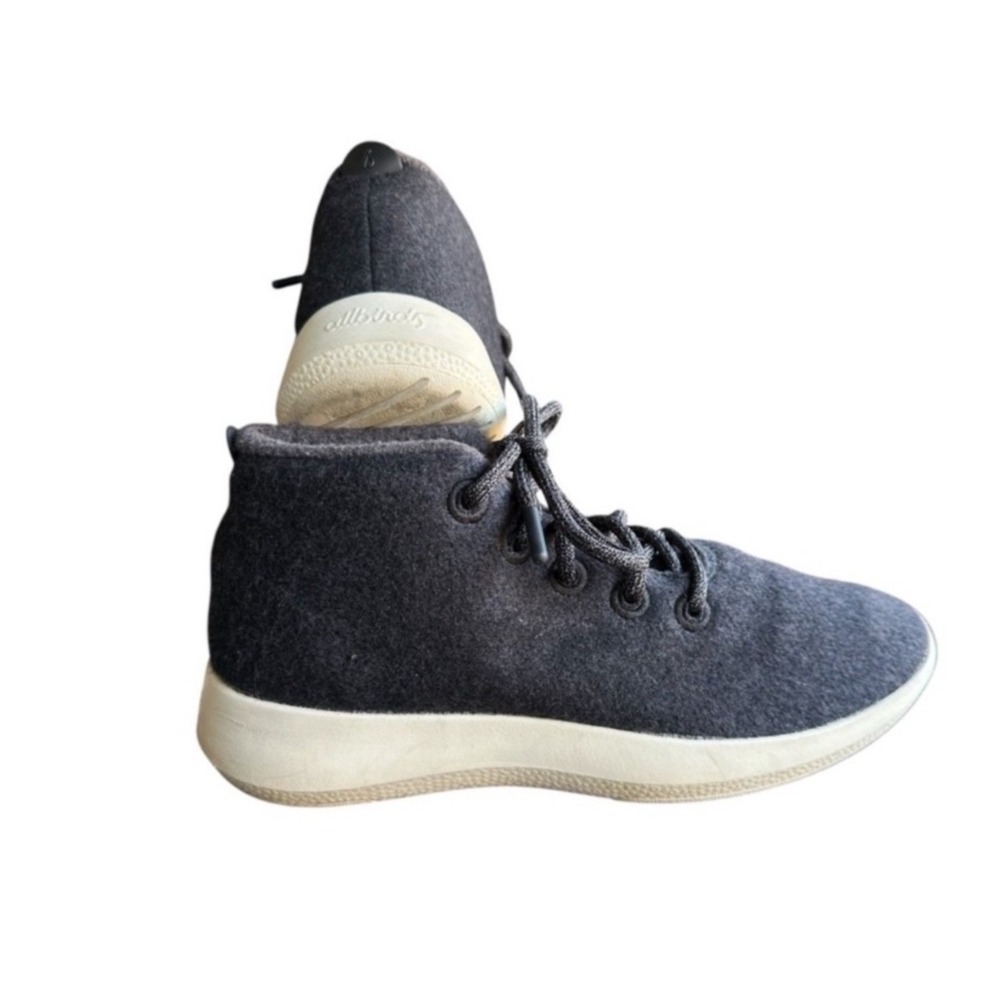 Allbirds Sneakers Shoes Wool Runner Up MId Top Mizzle Grey Womens Size 10